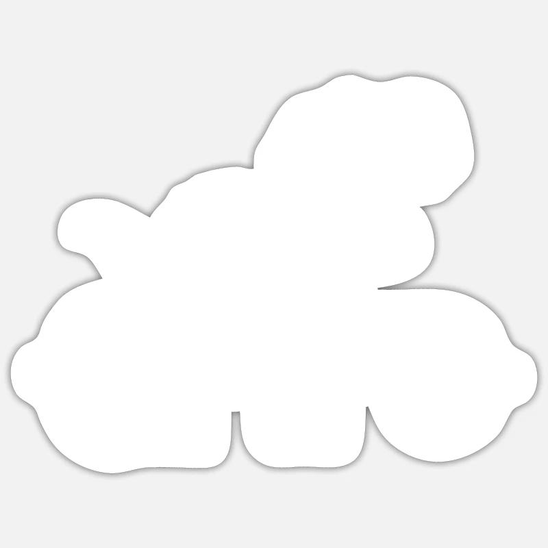 Trex T Rex Dino - Sticker size S (10 x 10 cm) - white matte