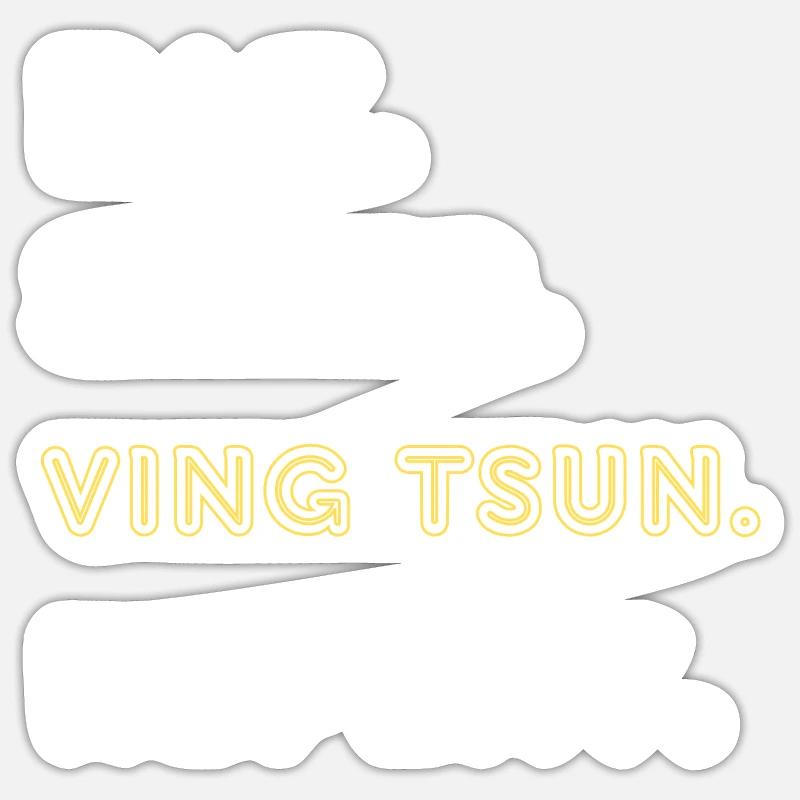 Ving Tsun - Sticker Größe S (10 x 10 cm) - Mattweiß