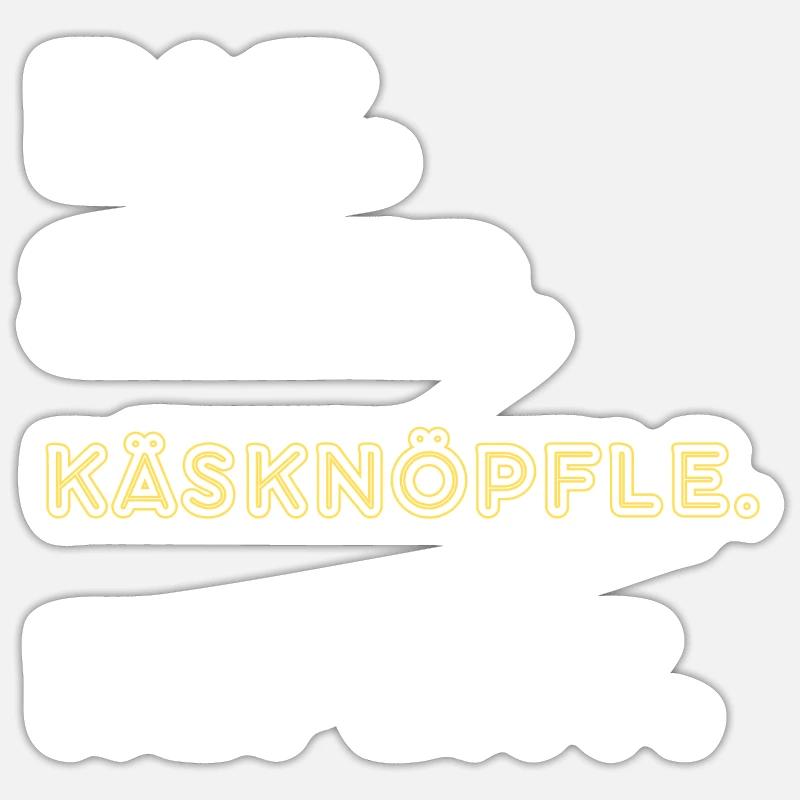 Käsknöpfle Vorarlberg dialect Sticker size S (10 x 10 cm)