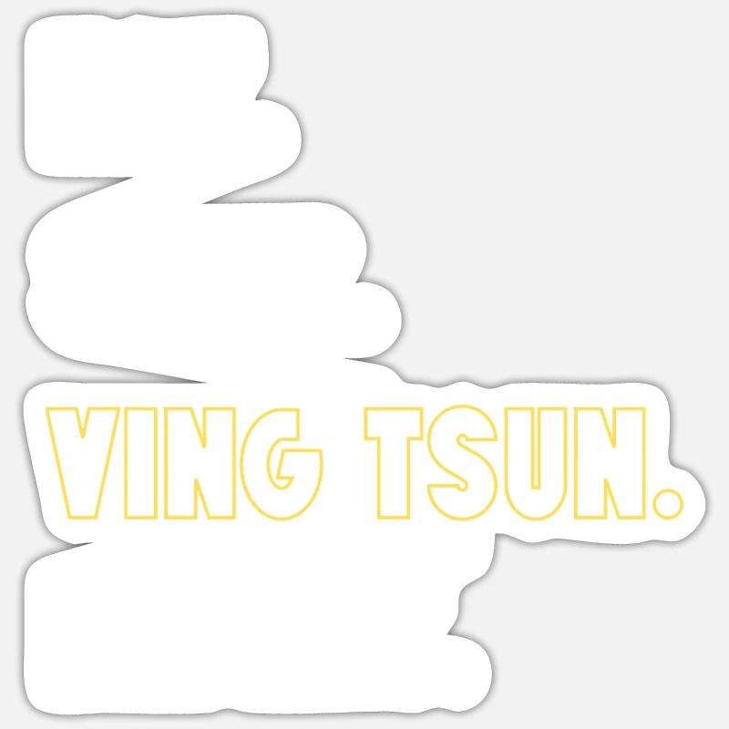 Ving Tsun - Sticker size S (10 x 10 cm) - white matte