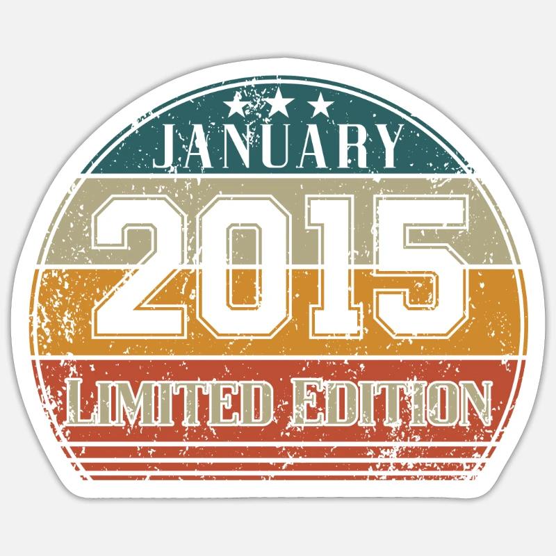 Anniversaire - Edition Limitée Janvier 2015 - Sticker taille S (10 x 10 cm) - blanc mat
