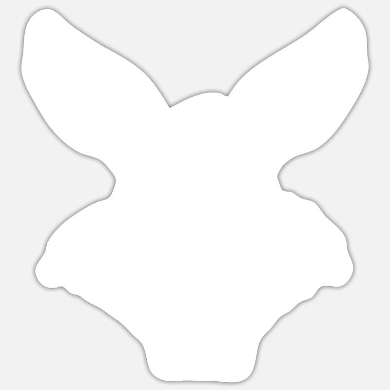 Kangaroo Smile - Sticker size S (10 x 10 cm) - white matte