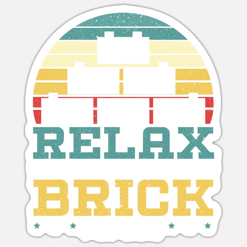 Master Builder Bricks Blocks Play Building Blocks Sticker size S (10 x 10 cm)