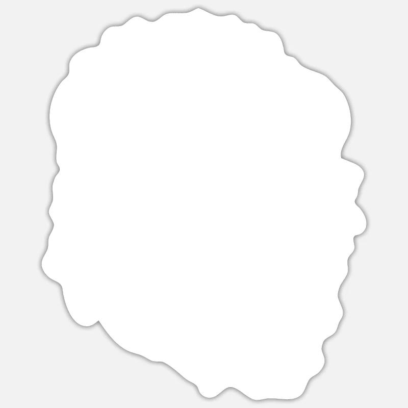 Löwe - Sticker Größe S (10 x 10 cm) - Mattweiß