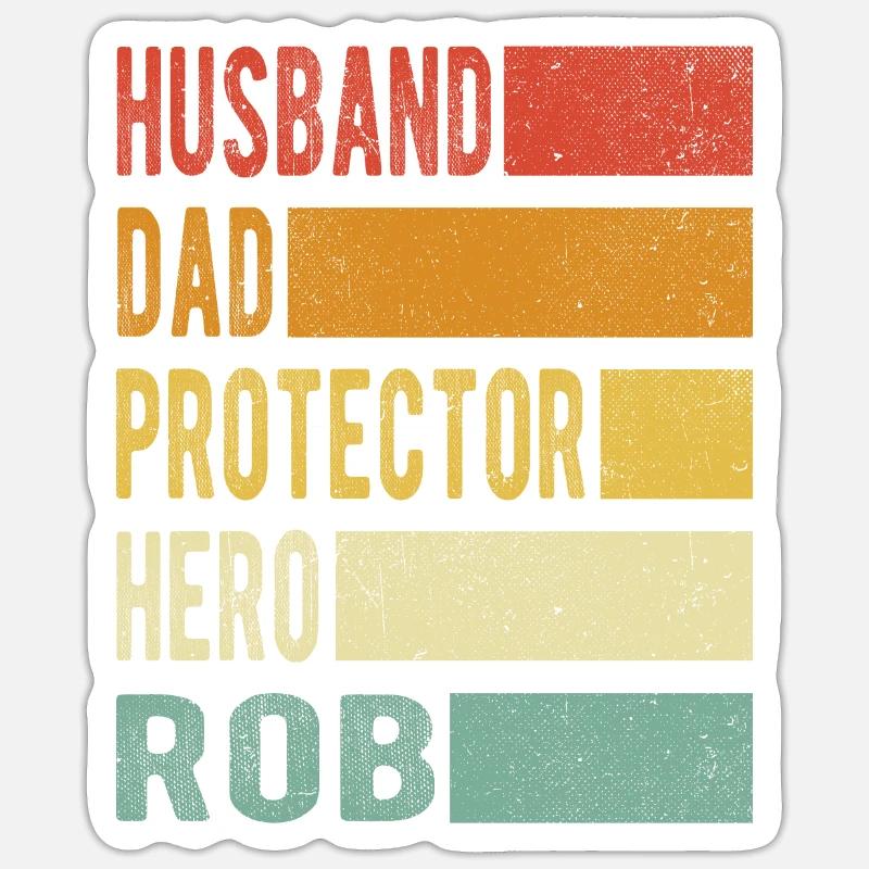 Rob Name Dad Gift Sticker size S (10 x 10 cm)