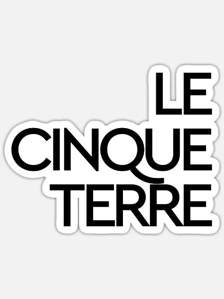 Le Cinque Terre Italien Europa Urlaubsreise - Sticker Größe S (10 x 10 cm) - Mattweiß