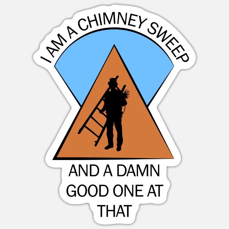 Chimney Sweep Chimney Sweep - Sticker size S (10 x 10 cm) - white matte