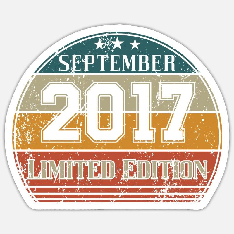 Anniversaire - Edition Limitée Septembre 2017 - Sticker taille S (10 x 10 cm) - blanc mat