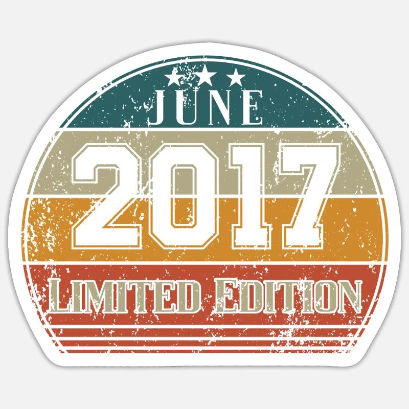 Anniversaire - Edition Limitée Juin 2017 - Sticker taille S (10 x 10 cm) - blanc mat