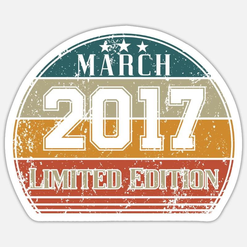 Anniversaire - Édition Limitée Mars 2017 - Sticker taille S (10 x 10 cm) - blanc mat