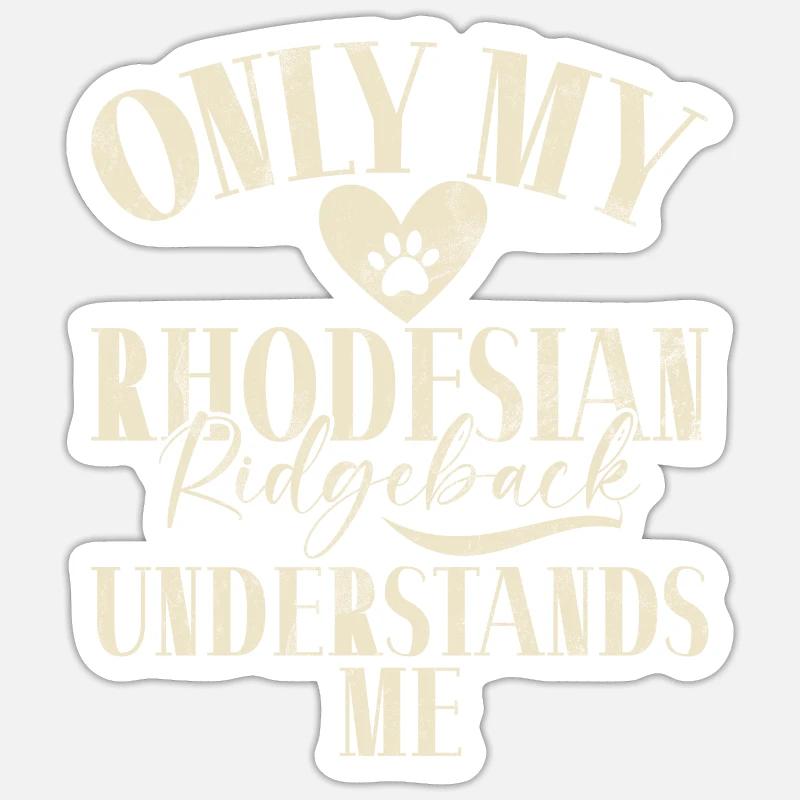 Rhodesian Ridgeback Gifts - Sticker size S (10 x 10 cm) - white matte
