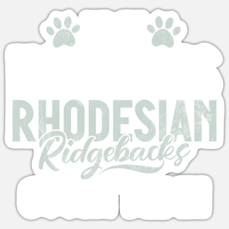 Rhodesian Ridgeback Gifts - Sticker size S (10 x 10 cm) - white matte