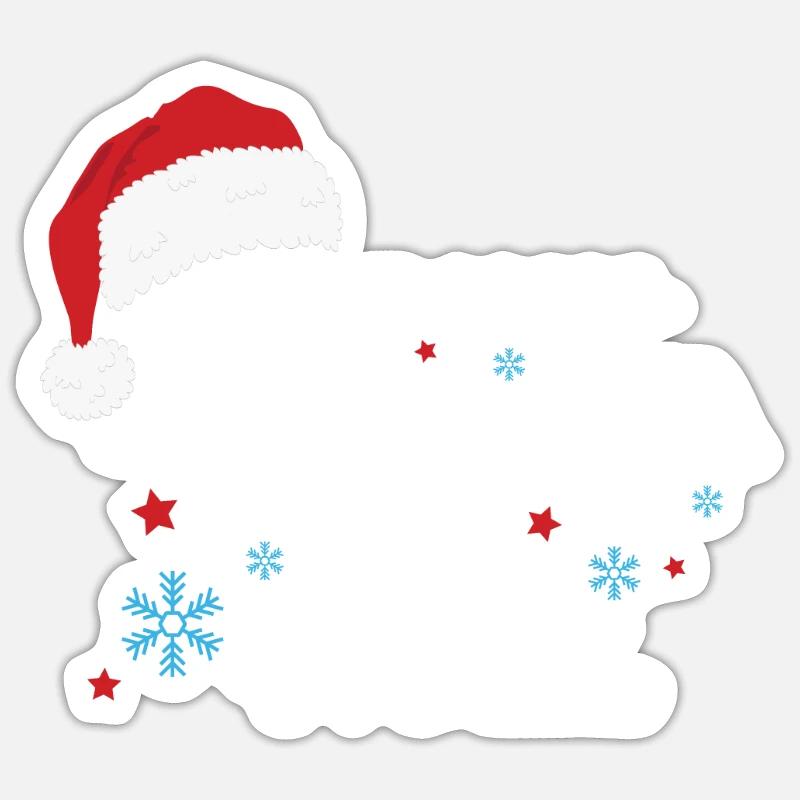 C’est mon pyjama de Noël Sticker taille S (10 x 10 cm)