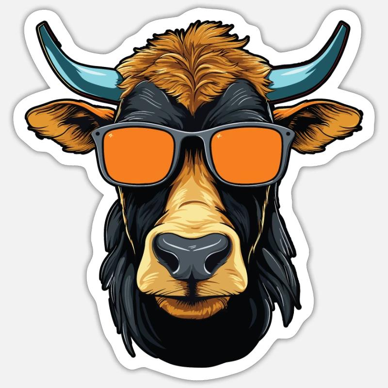 Dad Mom Sunglasses - Devon Sticker size S (10 x 10 cm)