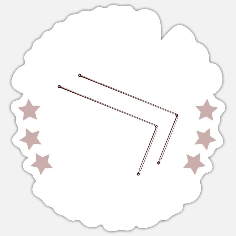 Dowsing Divining Water Witching Dowser Sticker size S (10 x 10 cm)