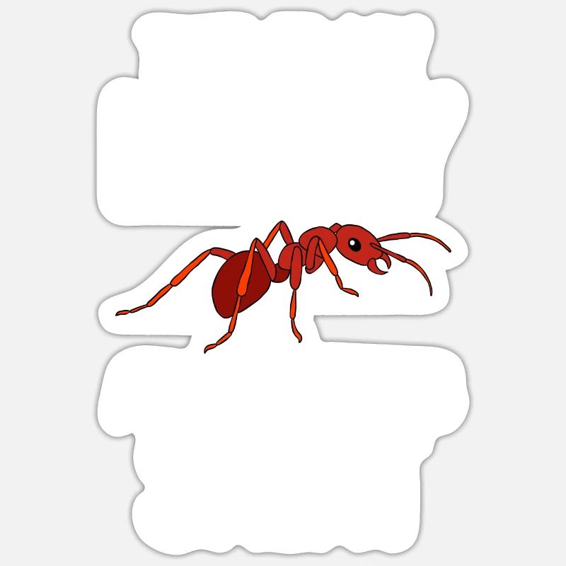 Fourmis fourmilières d’élevage de fourmis - Sticker taille S (10 x 10 cm) - blanc mat