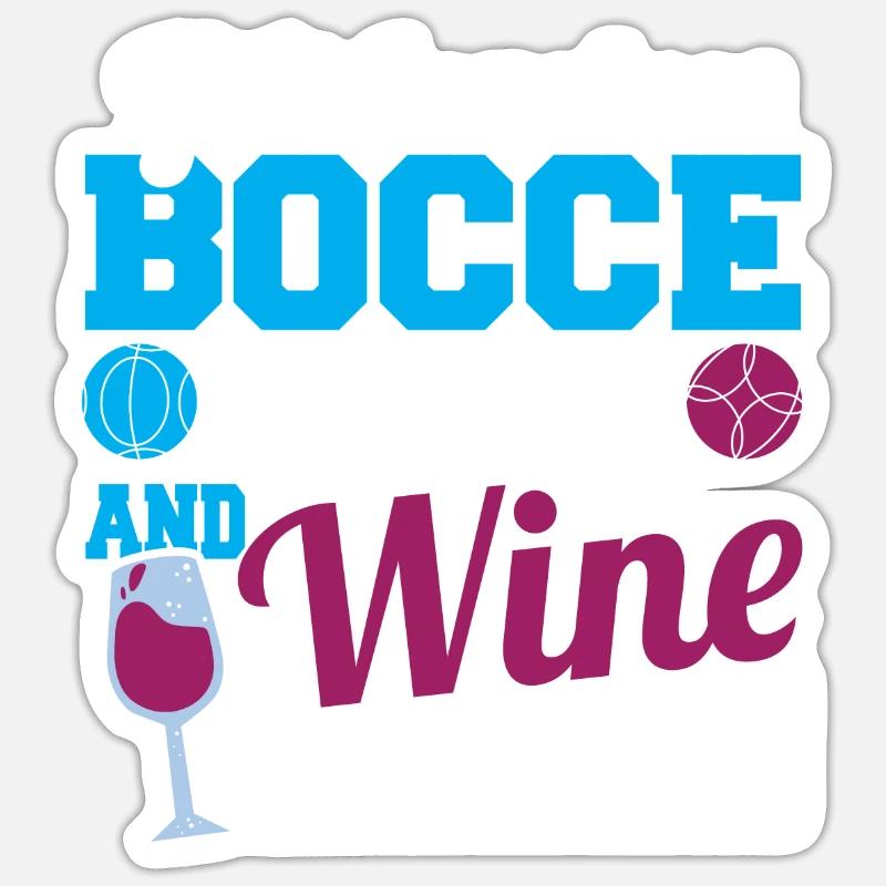 Boccia - Sticker Größe S (10 x 10 cm) - Mattweiß