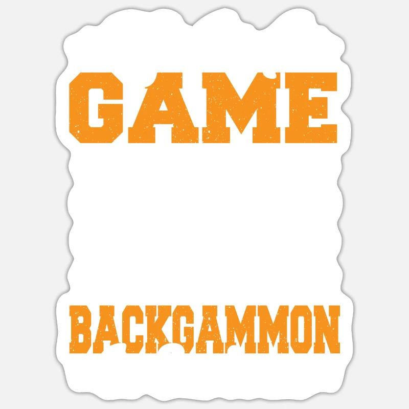 Backgammon Sticker size S (10 x 10 cm)