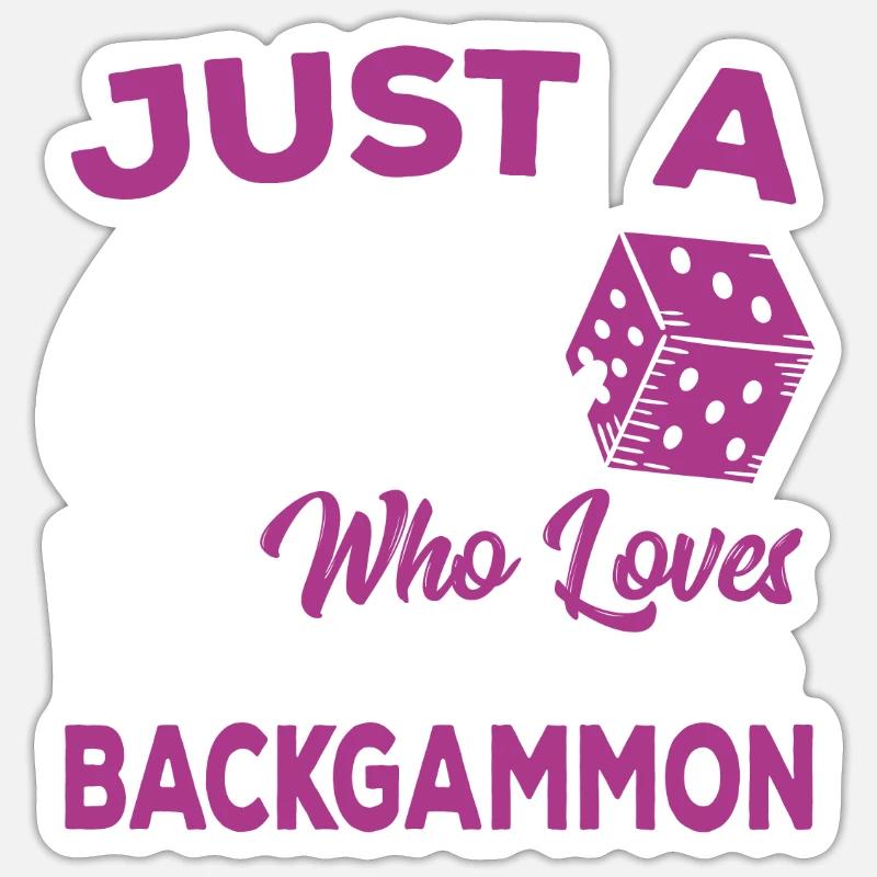 Backgammon Sticker size S (10 x 10 cm)