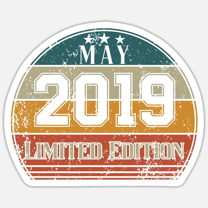 Anniversaire - Édition limitée mai 2019 - Sticker taille S (10 x 10 cm) - blanc mat
