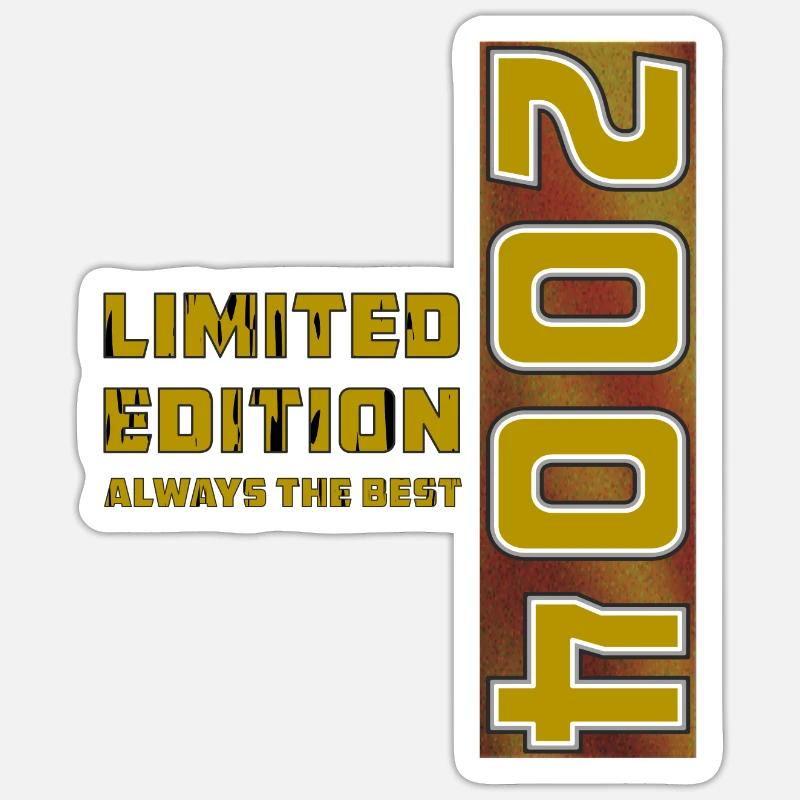 ANNÉE 2004 - Sticker taille S (10 x 10 cm) - blanc mat