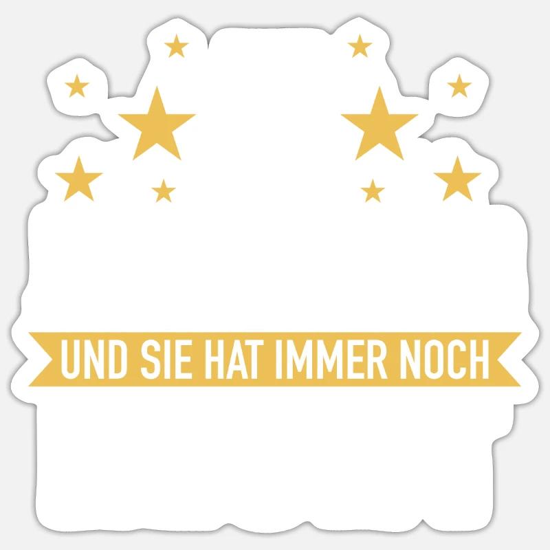 5 Hochzeitstag Jahrestag Ehemann Ehefrau - Sticker Größe S (10 x 10 cm) - Mattweiß