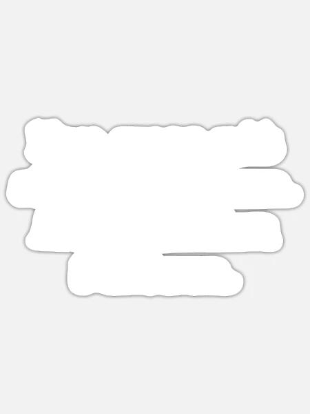 Man Muss Mit Allem Rechnen Auch Mit Dem Schönen - Sticker Größe S (10 x 10 cm) - Mattweiß