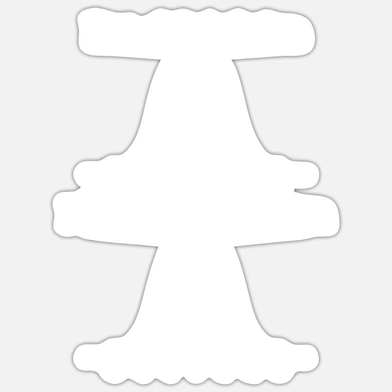 Math Halloween Paranormal Distribution Sticker size S (10 x 10 cm)