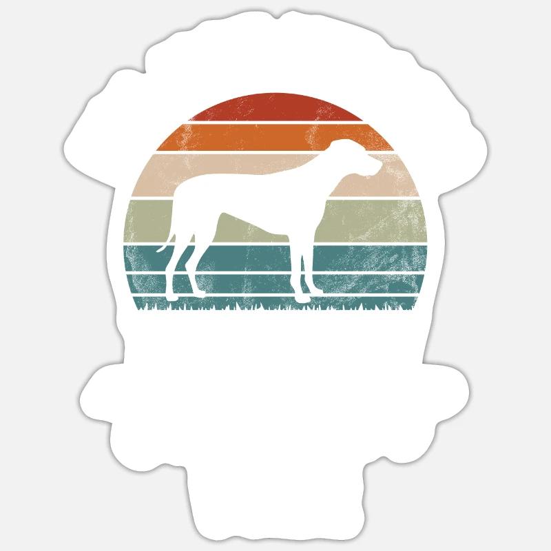 Cadeaux Rhodesian Ridgeback - Sticker taille S (10 x 10 cm) - blanc mat