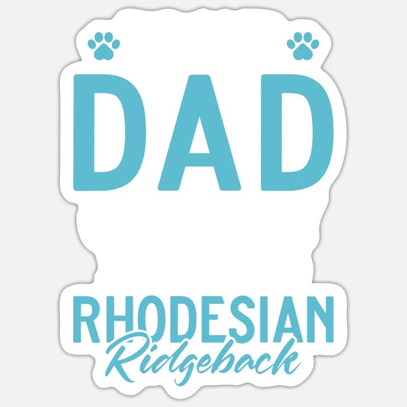 Rhodesian Ridgeback Gifts - Sticker size S (10 x 10 cm) - white matte