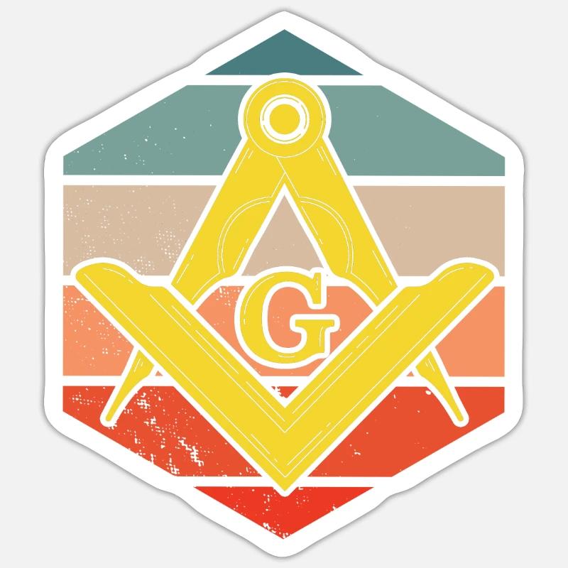 Masonic Freemasonry Fraternal Sticker Größe S (10 x 10 cm)