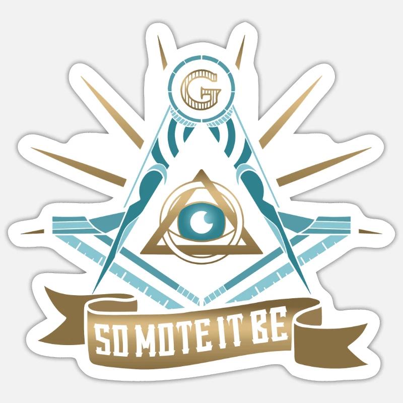 Masonic Freemasonry Fraternal Sticker Größe S (10 x 10 cm)