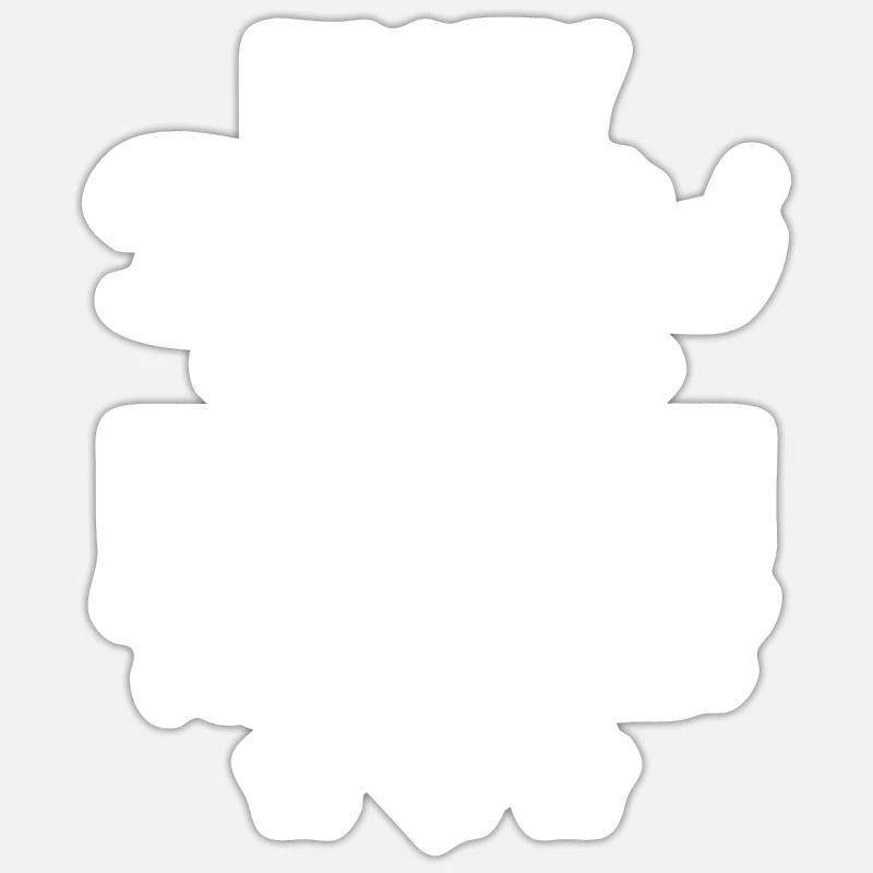 Cadeaux Rhodesian Ridgeback - Sticker taille S (10 x 10 cm) - blanc mat