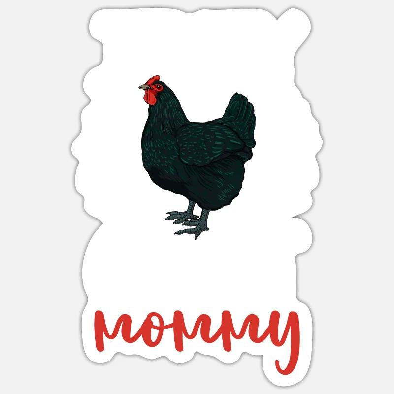Jersey Géant Maman - Sticker taille S (10 x 10 cm) - blanc mat