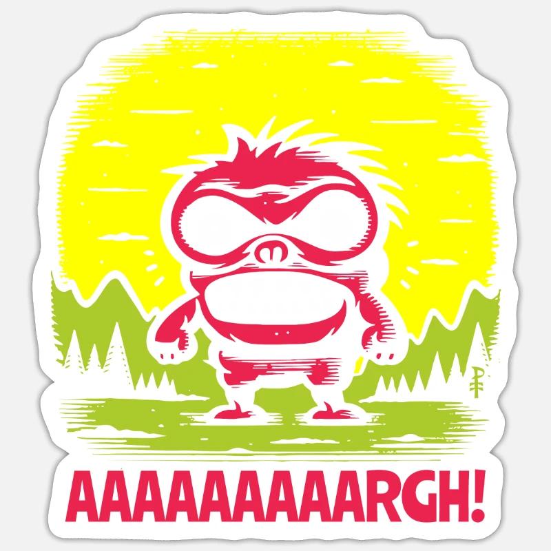 Little Rascal - Always Angry Sticker size S (10 x 10 cm)