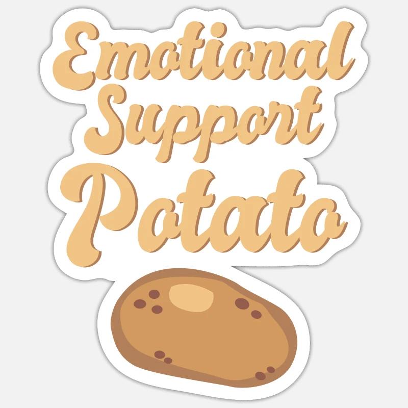 Emotional Support Supportive Extrovert Kindness Sticker size S (10 x 10 cm)