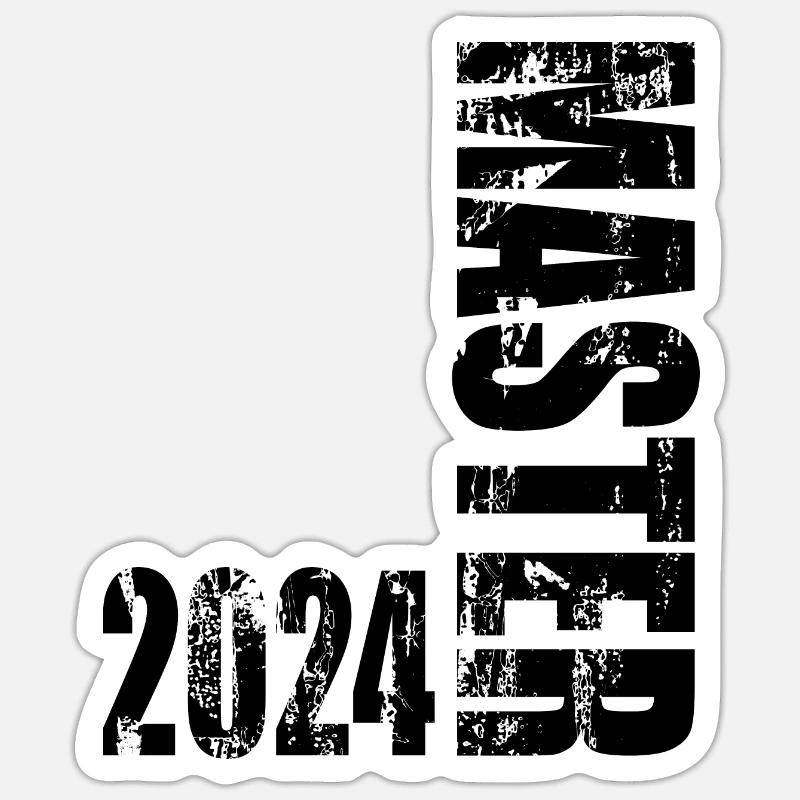 Master 2024 - Sticker Größe S (10 x 10 cm) - Mattweiß