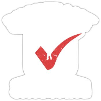Bucket List Skydiving Parachute Skydiver - Sticker Größe S (10 x 10 cm) - Mattweiß - Vorne