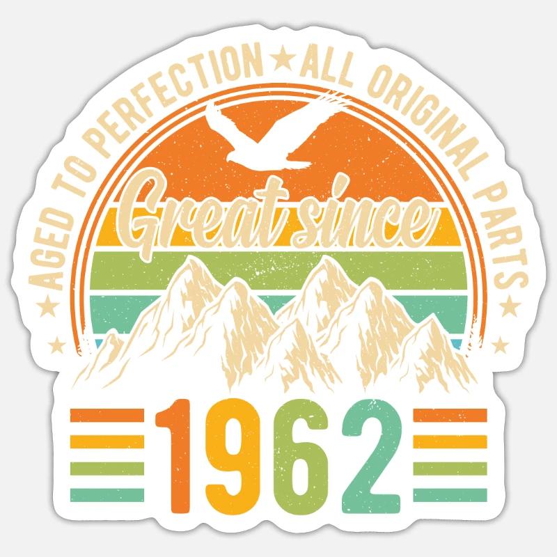 1962 - Ein legendäres Jahr Sticker Größe S (10 x 10 cm)