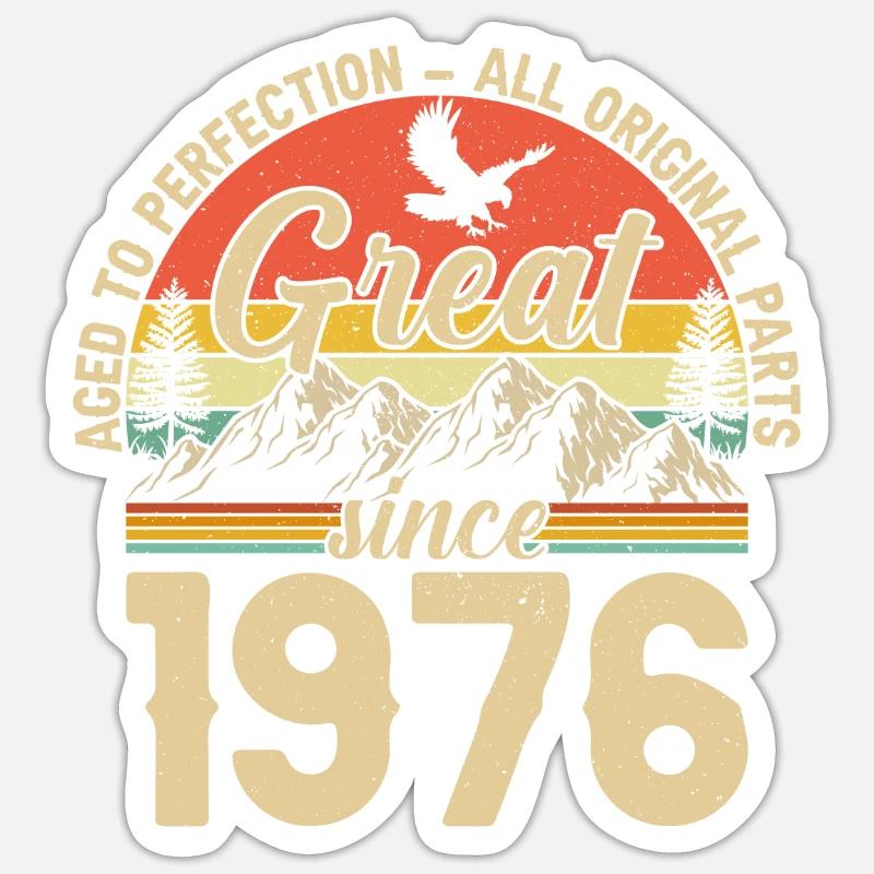 1976 - Ein legendäres Jahr Sticker Größe S (10 x 10 cm)