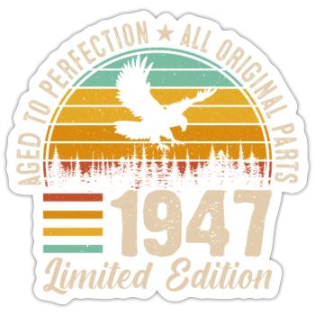 1947 - A Vintage Masterpiece - Sticker size S (10 x 10 cm) - white matte - Front
