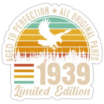 1939 - Une année légendaire - Sticker taille S (10 x 10 cm) - blanc mat - Devant