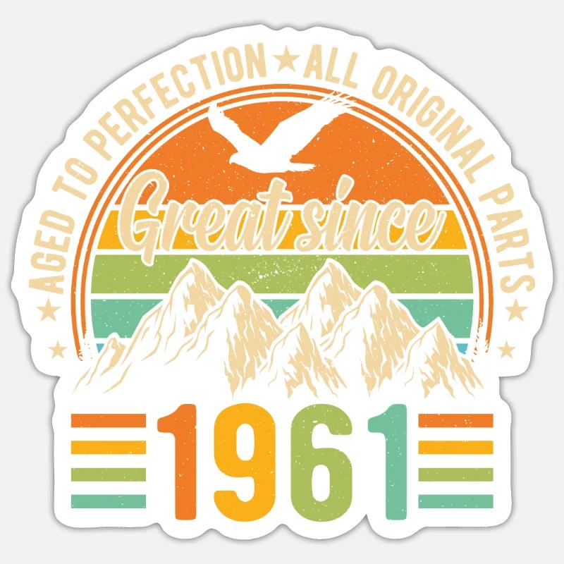 1961 - A legendary year Sticker size S (10 x 10 cm)