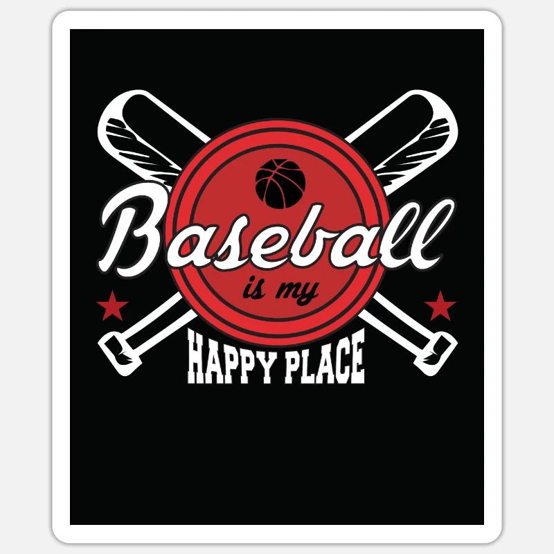 Baseball Sticker taille S (10 x 10 cm)