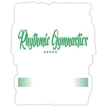 It's Okay If You Don't Like rhytmic gymnastic - Sticker Größe S (10 x 10 cm) - Mattweiß - Vorne