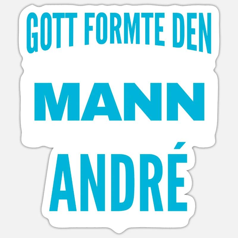 André Name Design Sticker Größe S (10 x 10 cm)