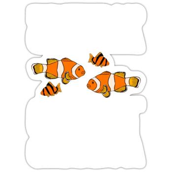 Aquaristics, Fish farming, Aquarists - Sticker size S (10 x 10 cm) - white matte - Front