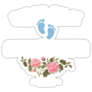 First time great grandma 2024 New Baby for granny - Sticker size S (10 x 10 cm) - white matte - Front