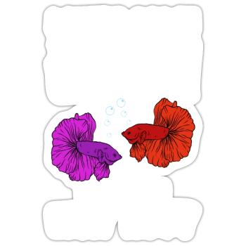 Aquaristics, Fish farming, Aquarists - Sticker size S (10 x 10 cm) - white matte - Front