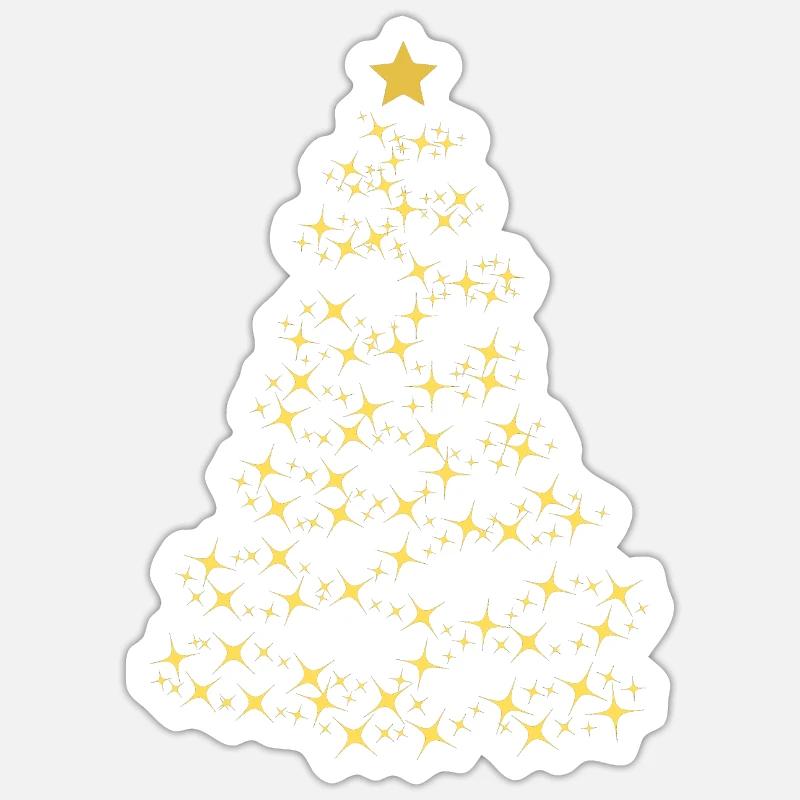 Weihnachtsbaum Sticker Größe S (10 x 10 cm)